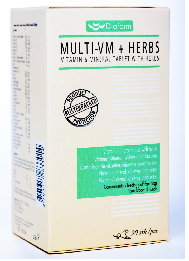 Diafarm Multivitamin+Herbs for Dogs Tablets N90