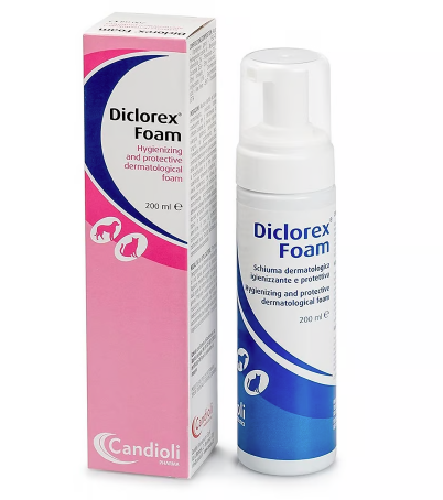 Diclorex Foam Antimicrobial For Dogs and Cats 200ml