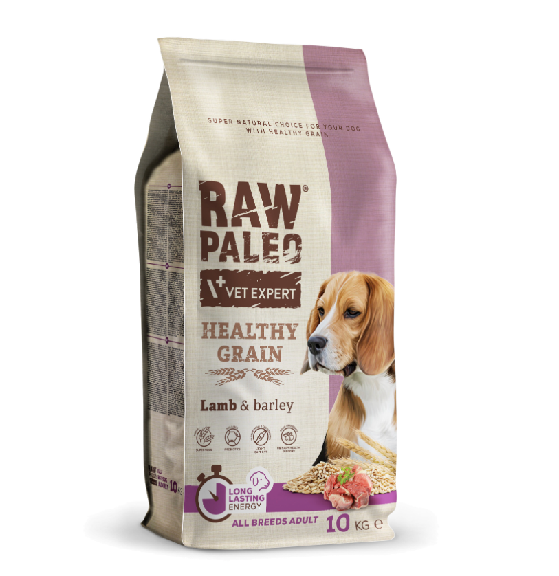 Raw Paleo Lamm & Korn Vuxen Alla Raser 10kg