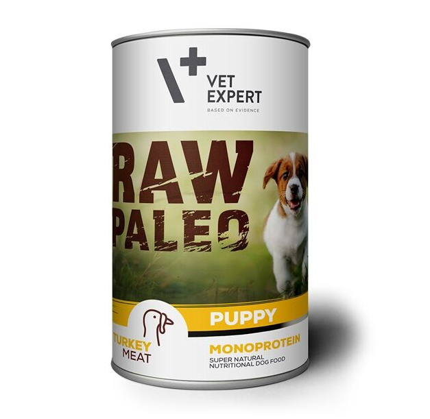 Vet Expert Raw Paleo with Turkey Wet Puppy Food 400g