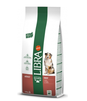 Libra Dog Adult Dry Dog Food With Beef, 14kg