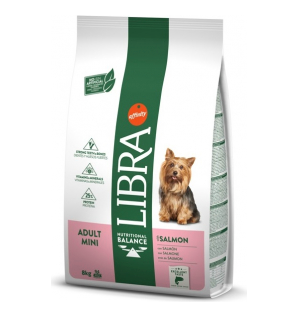 Libra Dog Adult Mini Dry Dog Food With Salmon, 8kg