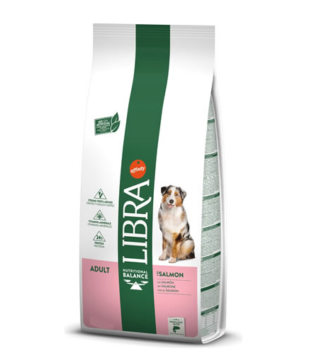 Libra Dog Adult Dry Dog Food With Salmon, 14kg