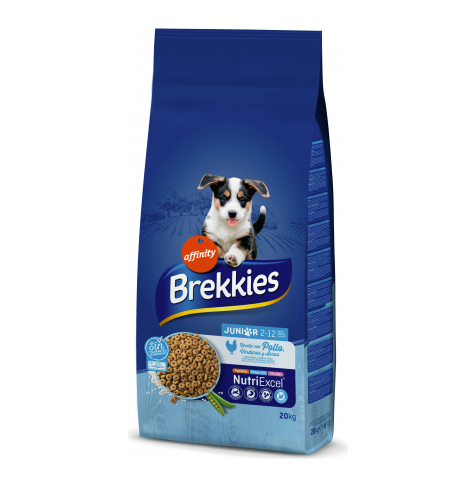 Brekkies Junior Dry Dog Food With Rice, 20kg