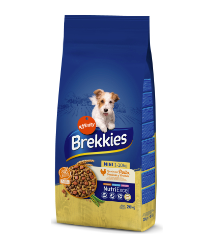 Brekkies Dog Mini Adult Dry Dog Food With Grains, 20kg