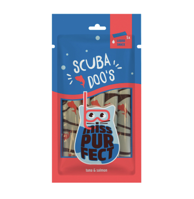 Boxby Miss Purfect papildbarība kaķiem 5gb. 70g - krēms-toppings Scuba Doo`s ar tunci