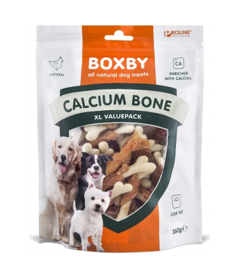 Boxby Kalcium Ben 360g Hundgodis med Kyckling
