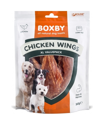 Boxby Chicken Wings 360g Snack for Dogs with Chicken