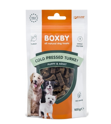 Boxby Cold Pressed Turkey Treat 100g Snack for Dogs