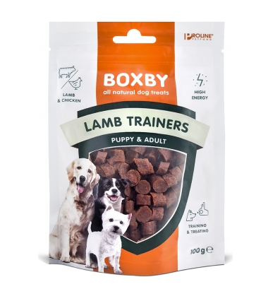 Boxby lammtränare valp & vuxen 100g godis för hundar