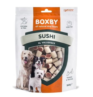 Boxby Original Sushi för hundar med kyckling & fisk 360g