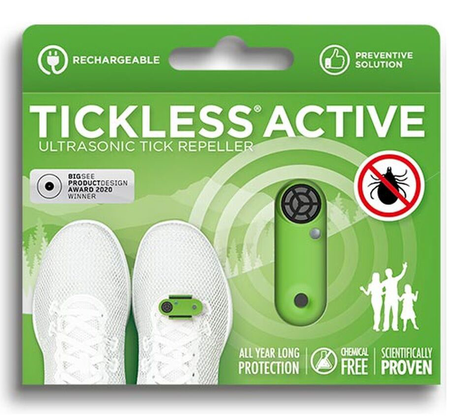 TICKLESS Active Green Ultrasonic Tick Repeller (USB)