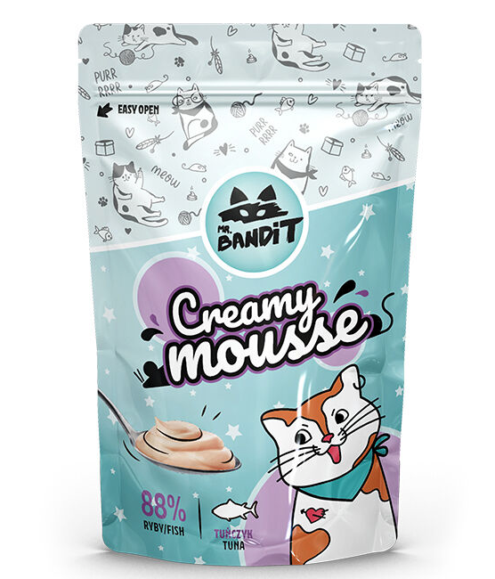 Mr. Bandit Creamy Mousse with Tuna Treats for Cats, 60g