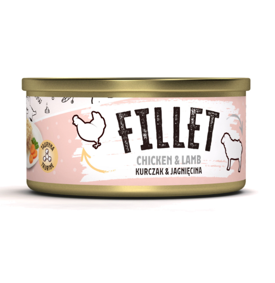 Mr. Bandit Fillet with Chicken and Lamb Wet Cat Food, 80g