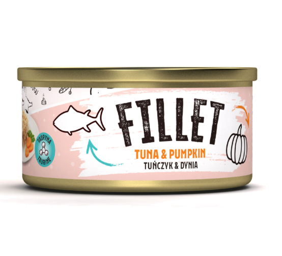 Mr. Bandit Fillet with Tuna and Pumpkin Wet Cat Food, 80g