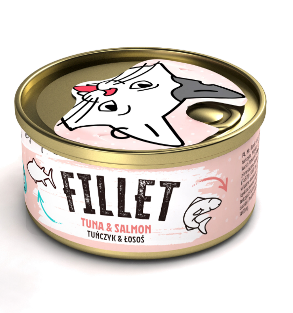 Mr. Bandit Fillet with Tuna and Salmon Wet Cat Food, 80g