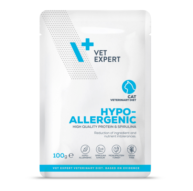 Vetexpert Hypoallergenic Wet Cat Food, 100g x 12pcs