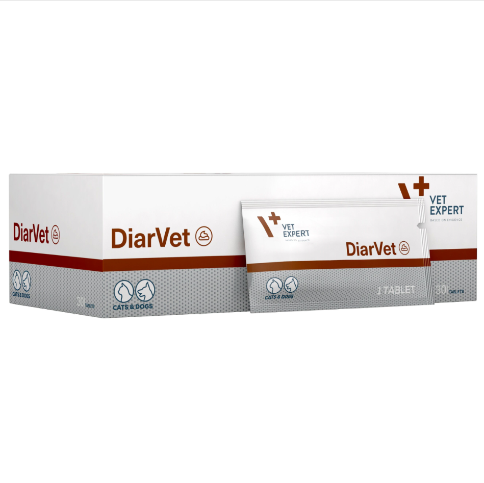 Vetexpert Diarvet Tablets for Dogs and Cats to Thicken Stool N30