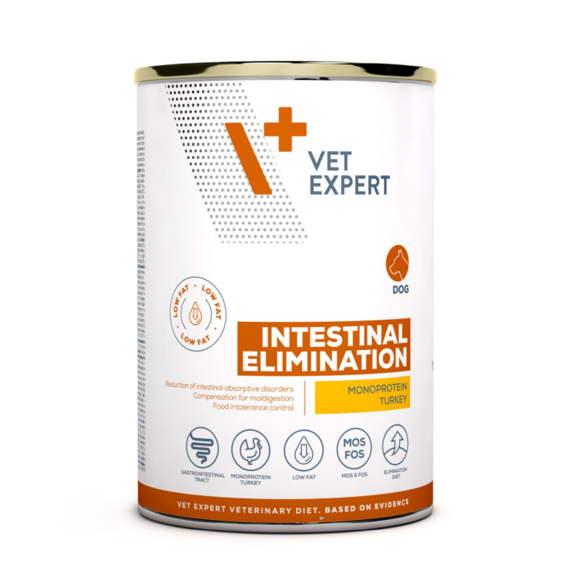Vet Expert Intestinal Elimination Low Fat Nassfutter für Hunde, 400 g