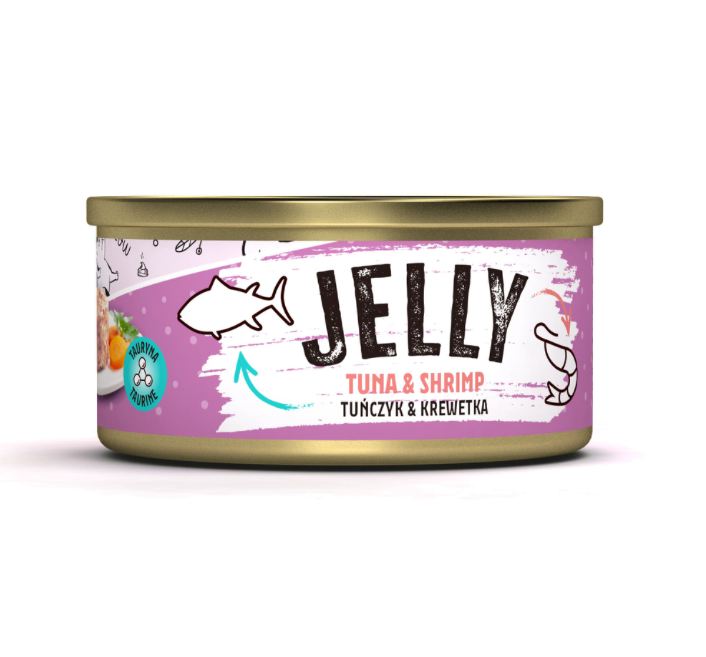 Mr. Bandit Jelly mit Thunfisch und Garnelen Nassfutter für Katzen, 80 g