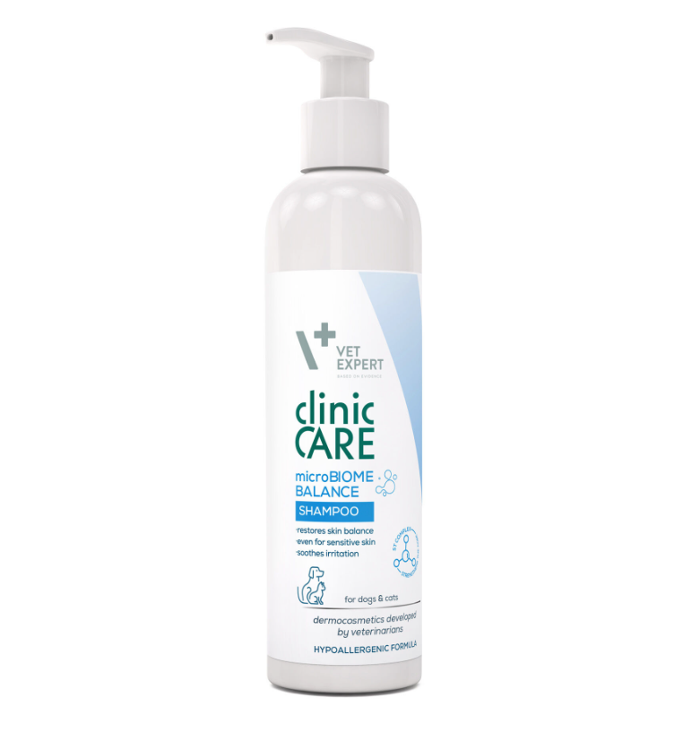 Vet Expert Clinic Care Microbiome Balance Shampoo für Hunde und Katzen 250ml