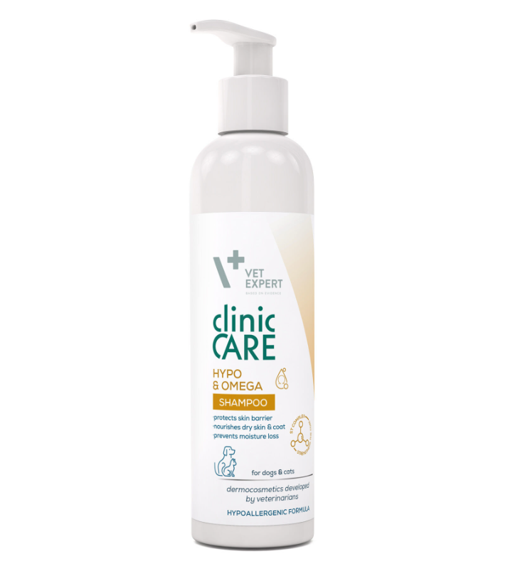 Vet Expert Clinic Care Hypo&Omega Shampoo für Hunde und Katzen 250 ml
