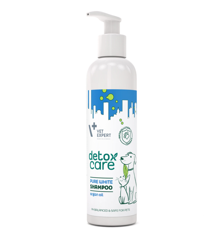 Vet Expert Detox Care Pure White Shampoo für Hunde und Katzen 250ml 