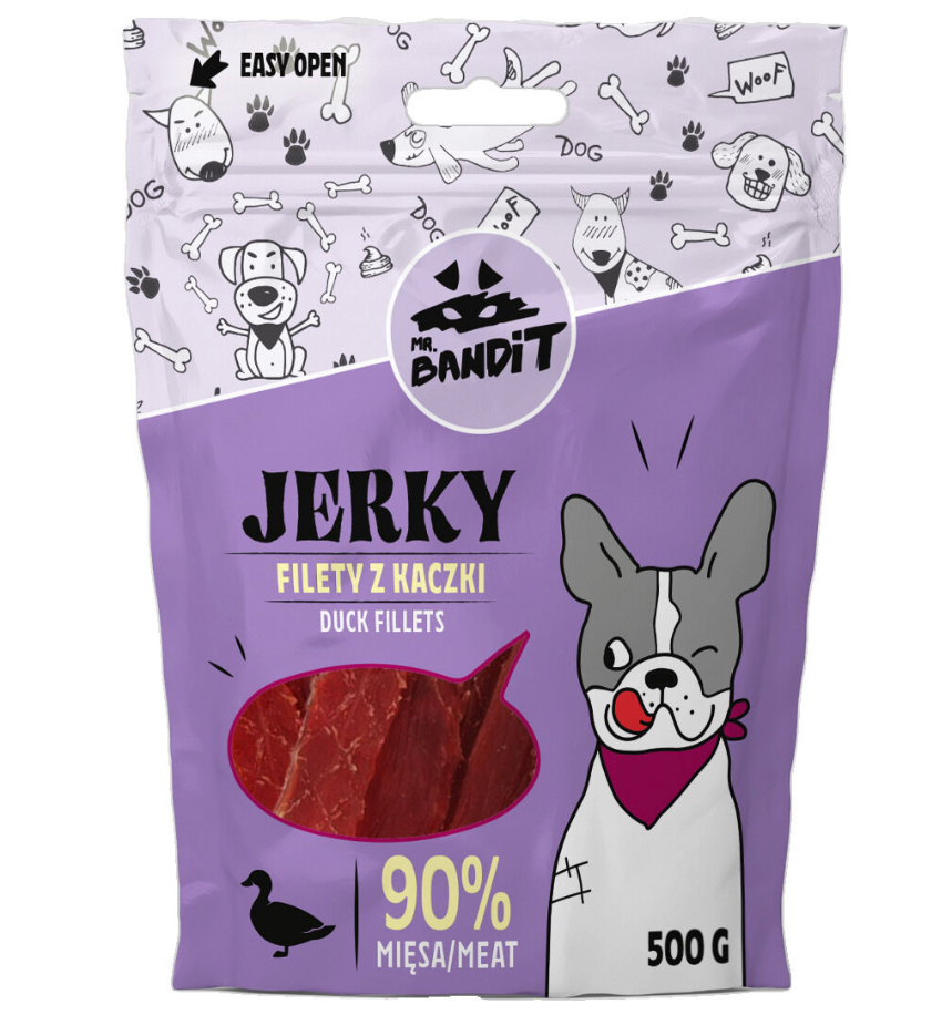 Mr. Bandit Jerky with Duck Treats for Dogs, 500g