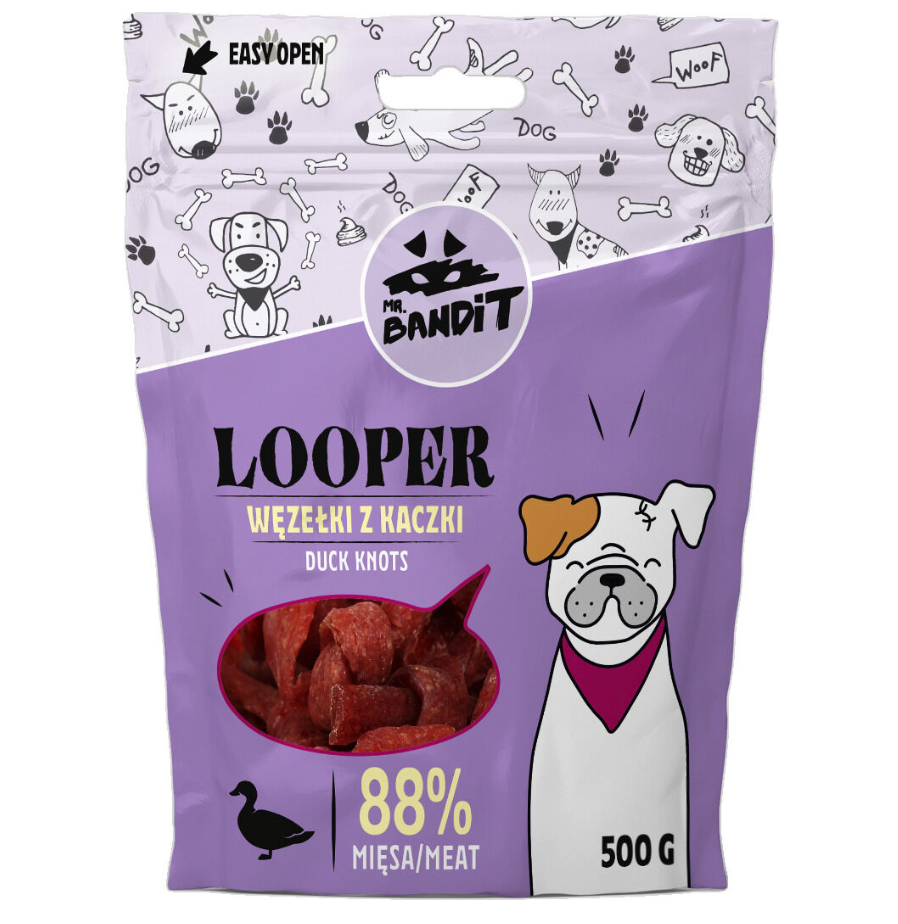 Mr. Bandit Looper with Duck Knots Treats for Dogs, 500g
