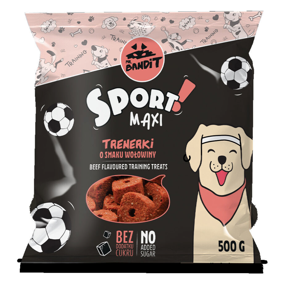 Mr. Bandit Sport Maxi Breed with Beef Treats for Dogs, 500g