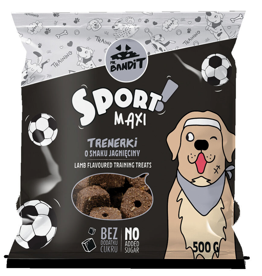 Mr. Bandit Sport Maxi Breed with Lamb Treats for Dogs, 500g