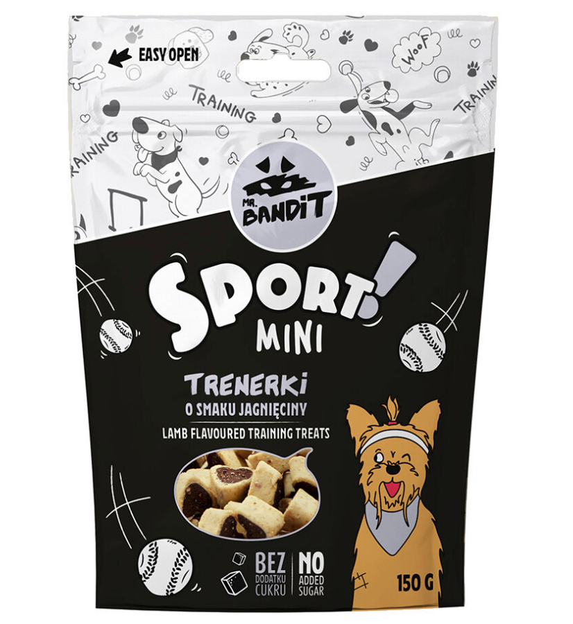 Mr. Bandit Sport Mini Breed with Lamb Treats for Dogs, 150g