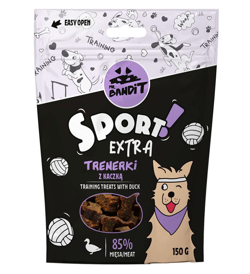 Mr. Bandit Sport Extra with Duck Treats for Dogs, 150g