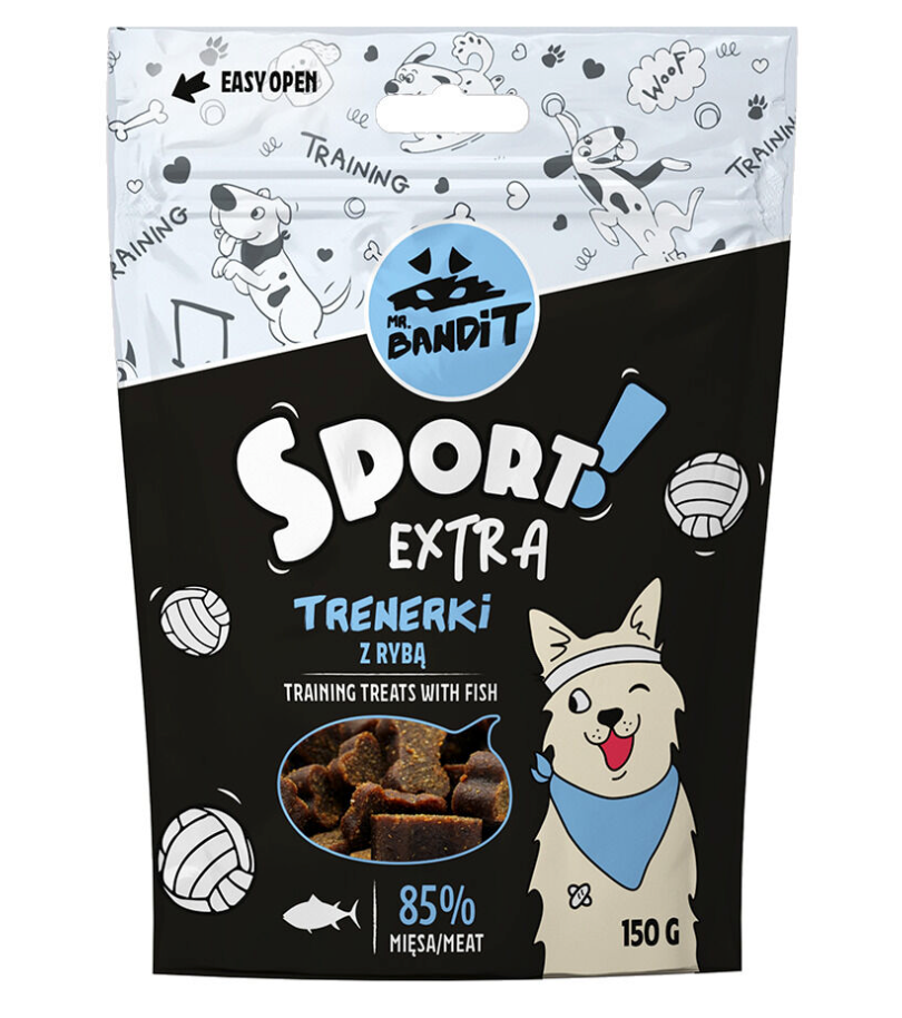 Mr. Bandit Sport Extra with Fish Treats for Dogs, 150g