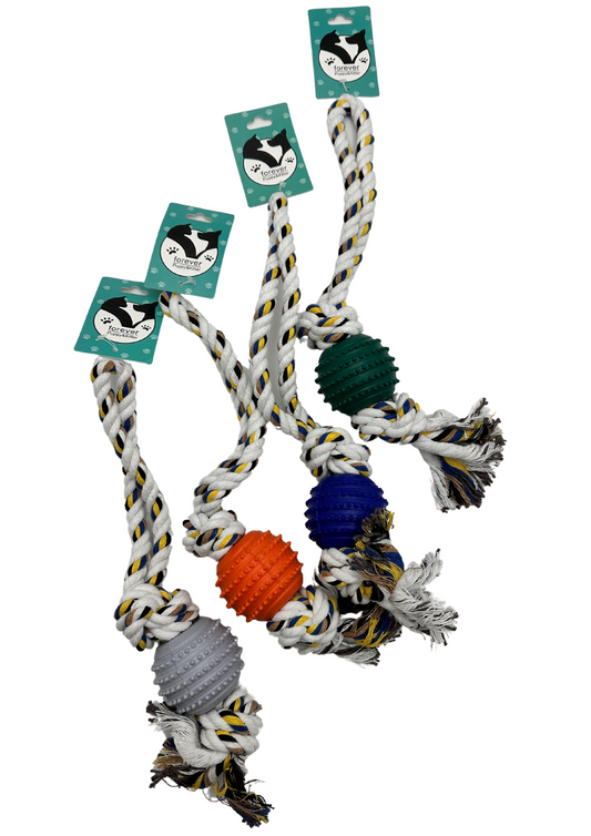 Dog Toy Ball & Rope