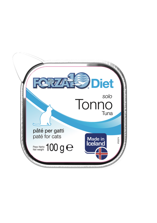 Forza10 Solo Diet Mitrā barība kaķiem ar tunci, 100g