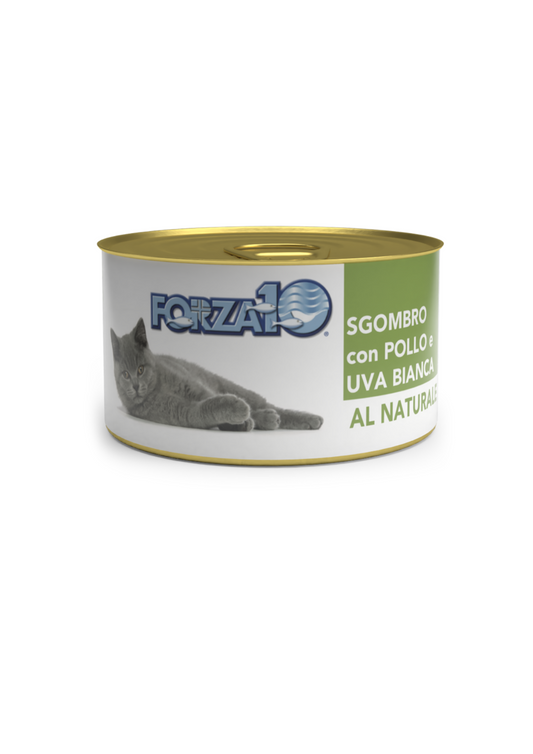 Forza10 Adult Cat Wet Food With Mackerel, Chicken and Grapes au naturel, 75g