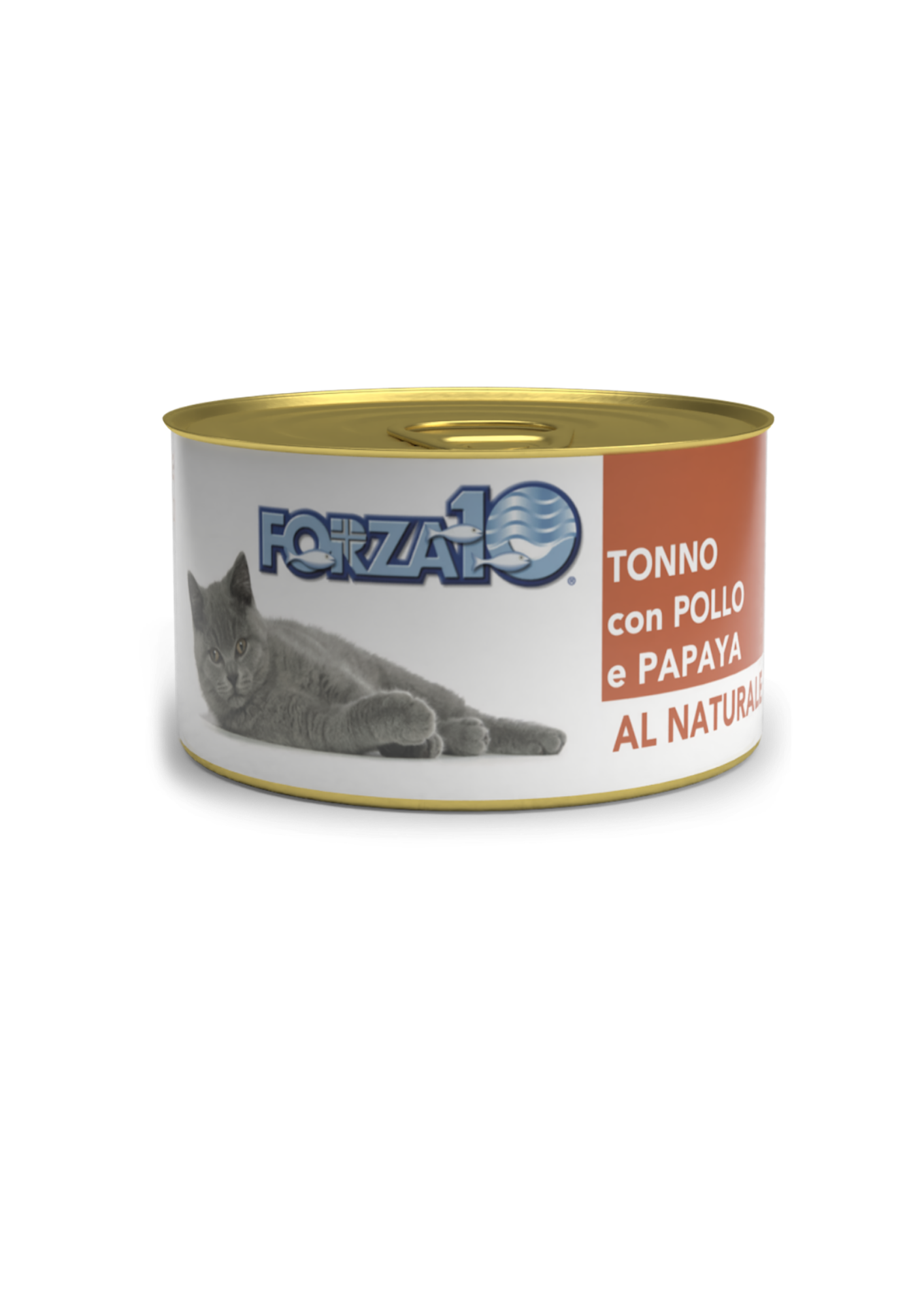 Forza10 Natural Mitrā barība kaķiem ar tunci, vistu un papaiju, 75g