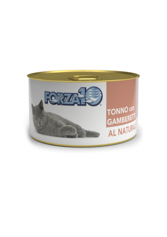 Forza10 Adult Cat Wet Cat Food With Tuna and Shrimp au naturel, 75 g
