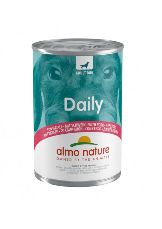 Almo Nature DAILY Wet Dog Food With Pork, All Breeds, 400 g