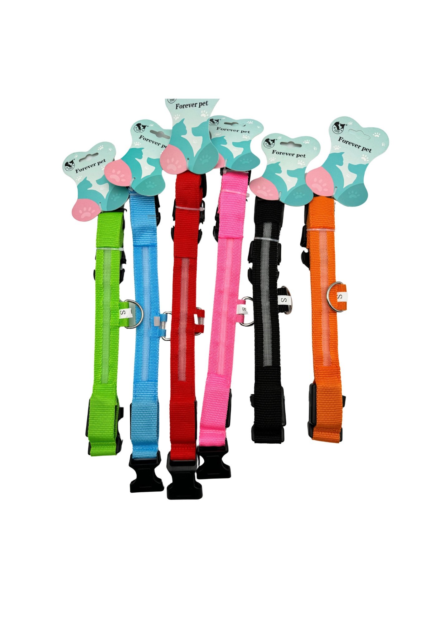 Dzīvnieku kaklasiksna ar led gaismiņu