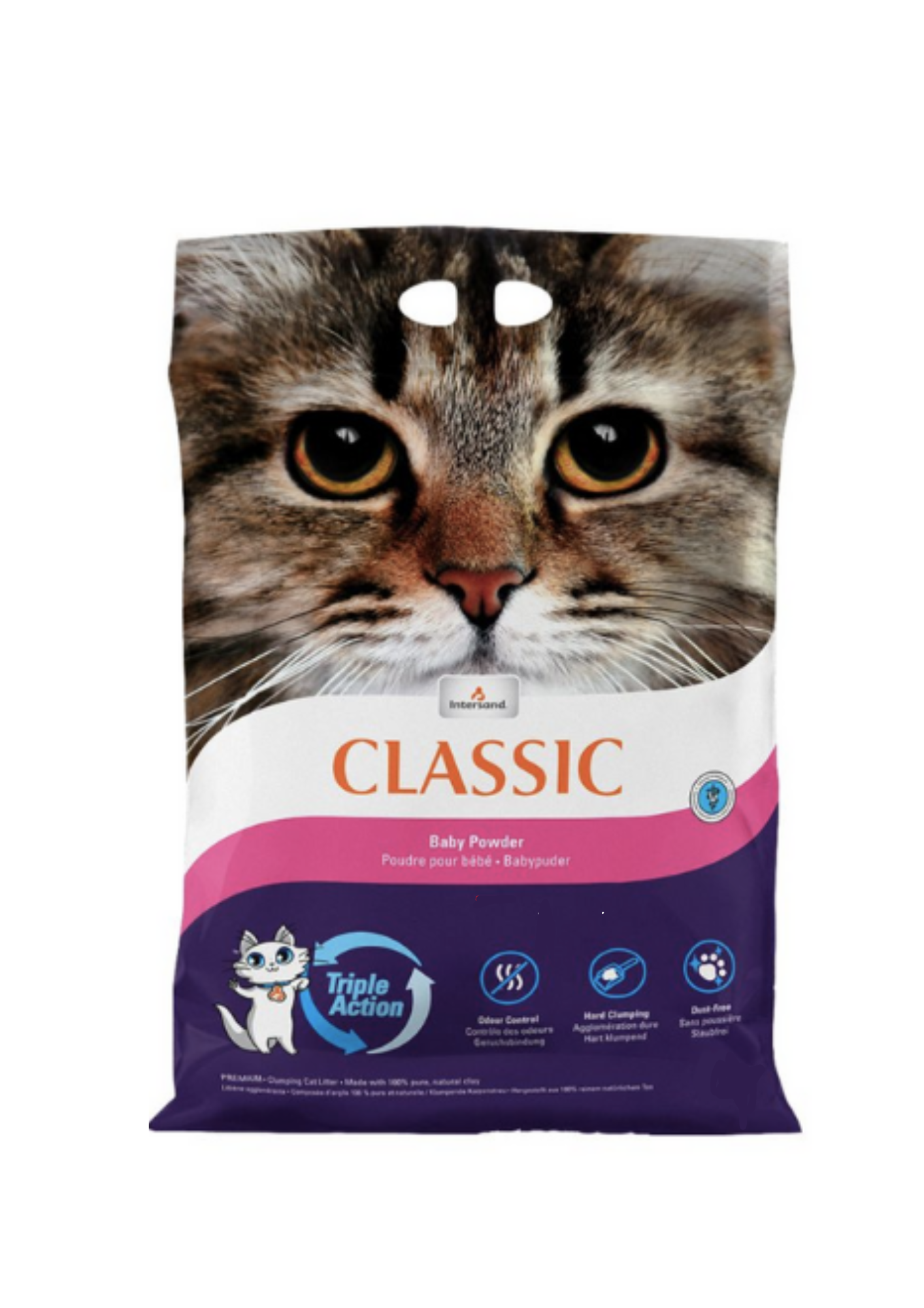 Arena para gatos en polvo para bebés Intersand Extreme Classic 7 kg