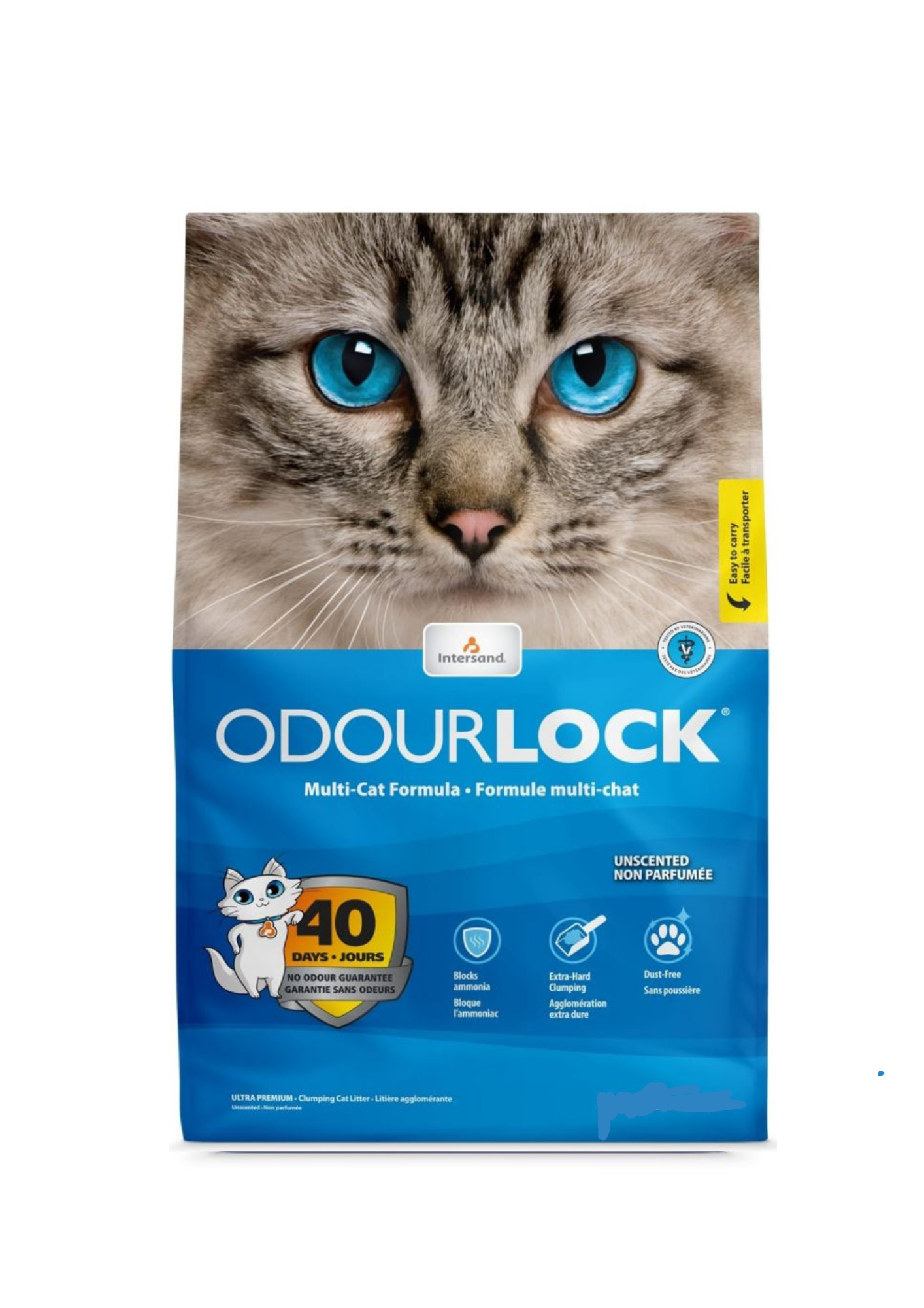 Arena para gatos Intersand OdourLock®, 6 kg
