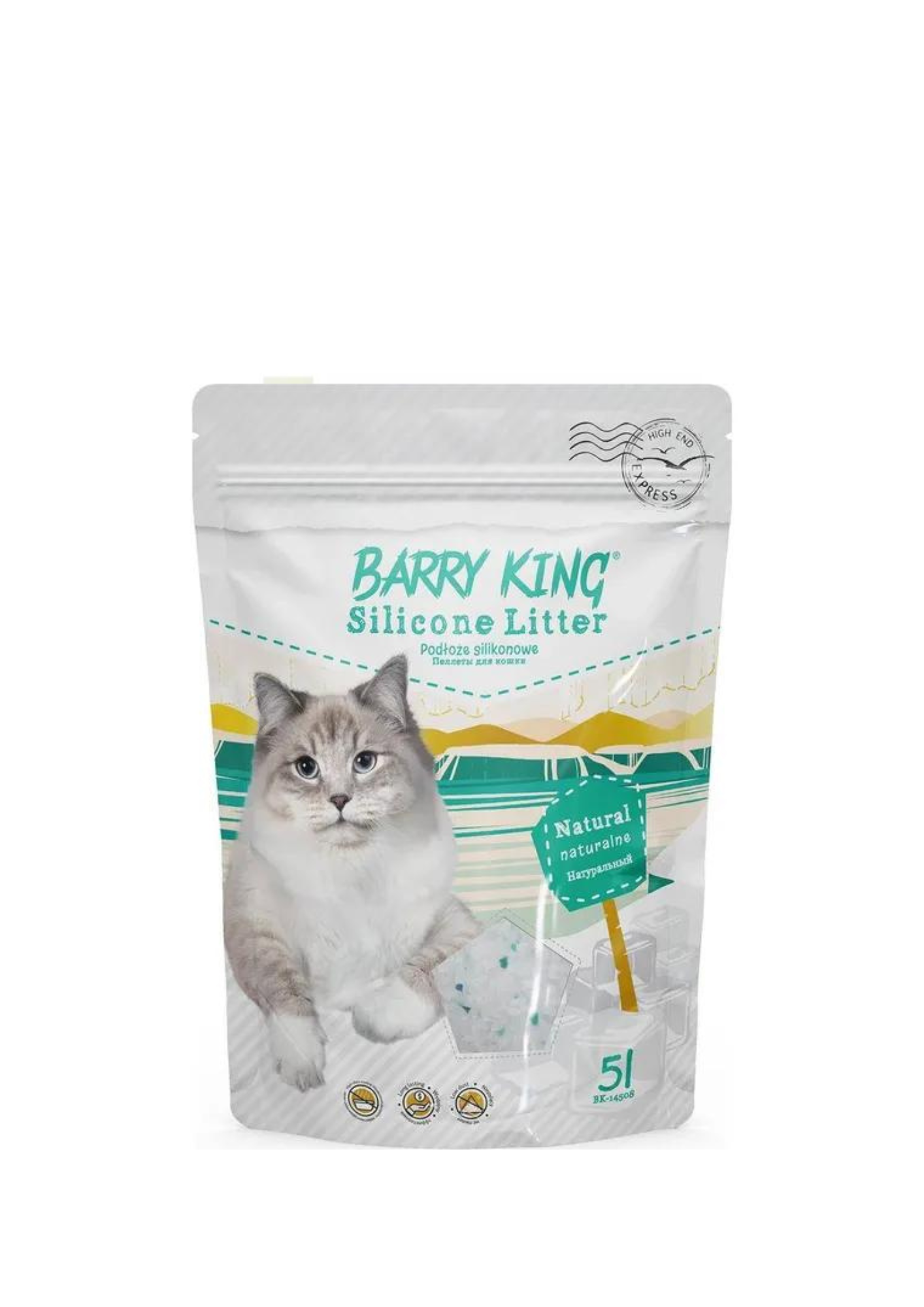 Arena para gatos de silicona Barry King, 5 L