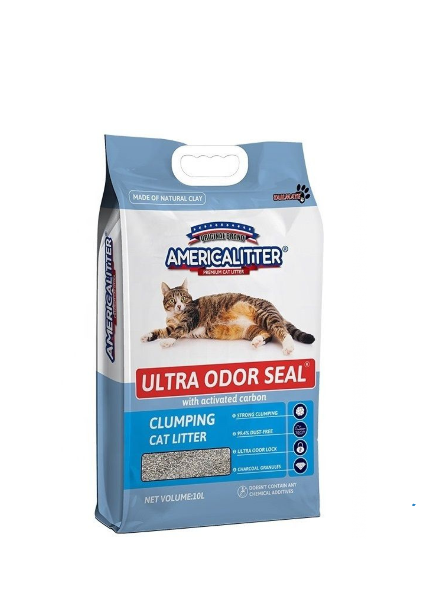 Kindpet AMERICA CAT LITTER ULTRA ODOR SEAL Cat Litter, 18L, 15KG