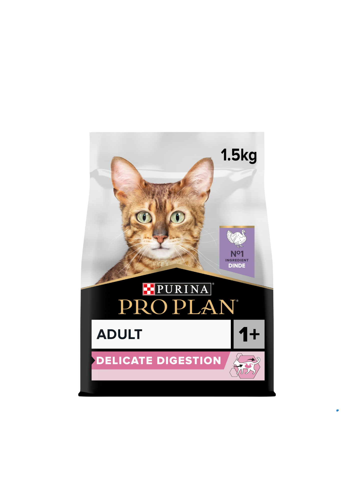 Purina PRO PLAN® Adult Delicate Digestion, Trockenfutter für Katzen mit Truthahn, 1,5 kg