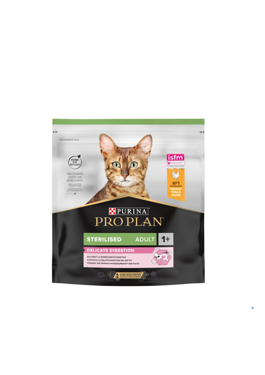 Purina PRO PLAN ®Sterilised Adult Delicate Digestion Dry Cat Food with Chicken, 400g