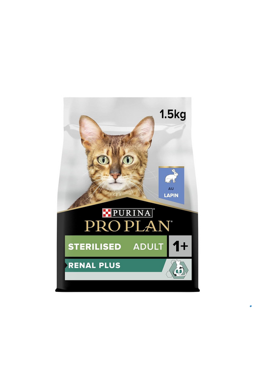 Purina PRO PLAN®  Sterilized Adult Renal Plus Dry Cat Food with Salmon, 1.5kg