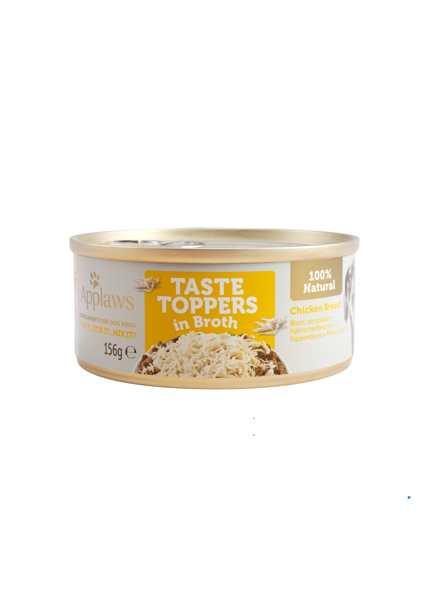 Applaws Taste Toppers All Life Stage Dog Topper – Hähnchenbrust, 100 % natürliches Ergänzungs-Trockenfutter für Hunde, getreidefrei, 156 g (5,5 oz) in Brühe