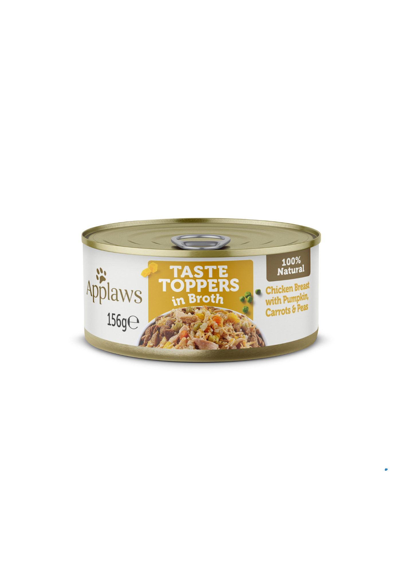 Applaws Taste Toppers in Broth Chicken Breast with Pumpkin, Carrots & Peas, 100% Natural Complements Dry Dog Food, 156 g